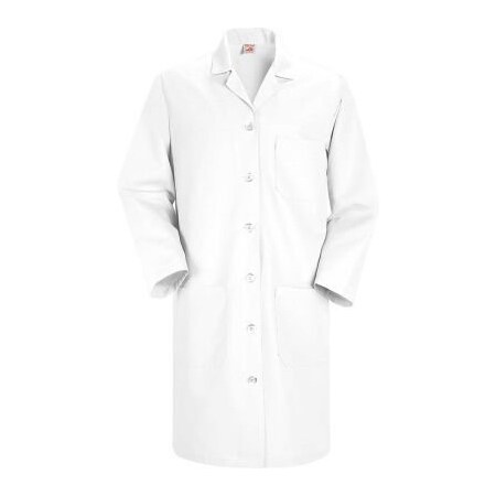 Vf Imagewear Red Kap  Women's Button Front Lab Coat, White, Poly/Combed Cotton, S KP13WHRGS